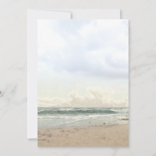 ビーチアーバー結婚式招待状 招待状 (裏面)