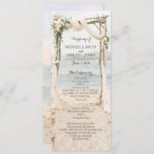 ビーチアーバー結婚式 プログラム (正面/裏面)