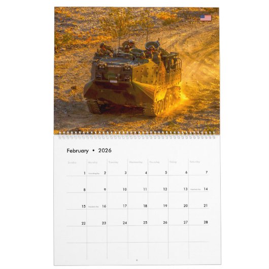 ビーチアーマー – アサルト水陸両用車 カレンダー (2月 2026)