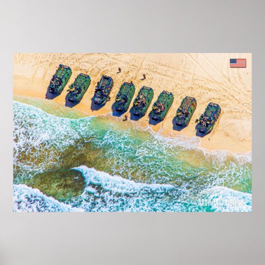 ビーチアーマー – アサルト水陸両用車 ポスター (正面)