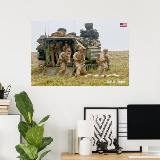 ビーチアーマー – アサルト水陸両用車 ポスター (ホームオフィス)