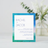 ビーチィレトロタイプサマー結婚式招待状 (スタンド正面)