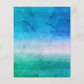 ビーチィレトロタイプサマー結婚式招待状 (裏面)