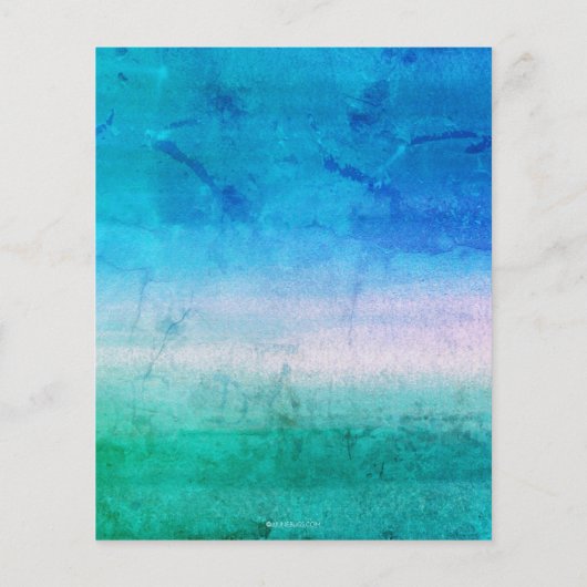 ビーチィレトロタイプサマー結婚式招待状 (裏面)