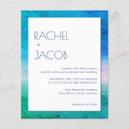 ビーチィレトロタイプサマー結婚式招待状