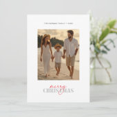 ビーチィ家族の写真航海のクリスマスカード シーズンカード (スタンド正面)