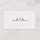 ビーチイウォーターの色 | シーブルー、クリーム、ブラウン 名刺 (裏面)