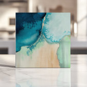 ビーチイウォーター色海ブルーと砂 タイル