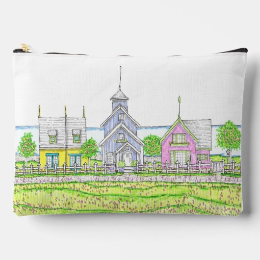 ビーチイコテージラージアクセサリーバッグ アクセサリーポーチ (正面)