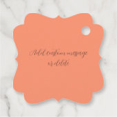 ビーチイタリアンサンセットトスカーナ行き先結婚式 フェイバータグ (裏面)