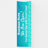 ビーチイテーマリオープンアメリカバナー 横断幕 (縦)