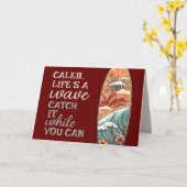 ビーチイハワイアンサーフエクセレーション カード (黄色い花)