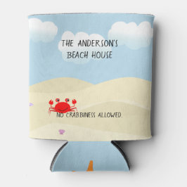 ビーチイパーソナライズされたガニ 缶クーラー