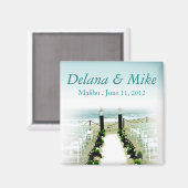 ビーチイビーチ結婚式ビーフビープキープサケ マグネット (正面/裏面)