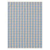 ビーチイブルーとタンハーレクイン テーブルクロス (正面)