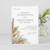 ビーチイボホパンパスグラス結婚ズ 招待状 (スタンド正面)