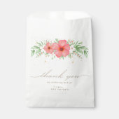 ビーチイボホピンクアイボリーグリーンリーフローラサンキュー フェイバーバッグ (正面)