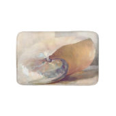 ビーチイミニマリストベージュ海シーシェル バスマット (正面)