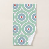 ビーチイモダンサークルデザイン バスタオルセット (ハンドタオル)