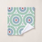 ビーチイモダンサークルデザイン バスタオルセット (ウォッシュタオル)