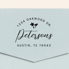 ビーチイモダン差出人住所自己インキングスタンプ セルフインキングスタンプ