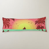 ビーチイラストレーション体枕 ボディピロー (裏面)
