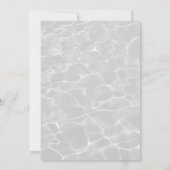 ビーチイラスト　サマーウェディング 招待状 (裏面)