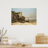 ビーチインノルマンディ – グスタヴコートベットファインアート ポスター (キッチン)