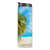 ビーチインモルディブ名前をカスタムするタンブラー タンブラー (回転右)