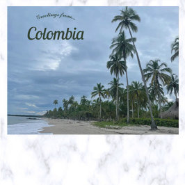 ビーチインラグアジラコロンビア ポストカード