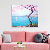 ビーチインBiarritz,フランス(by Kimon Loghi) キャンバスプリント (インサイチュ (リビング))