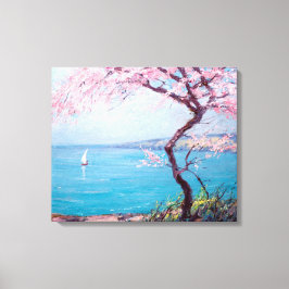 ビーチインBiarritz，フランス(by Kimon Loghi) キャンバスプリント