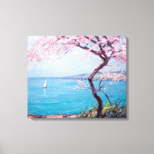 ビーチインBiarritz,フランス(by Kimon Loghi) キャンバスプリント (正面)