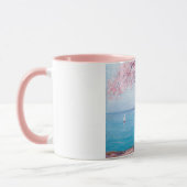 ビーチインBiarritz，フランス(by Kimon Loghi) マグカップ (左)