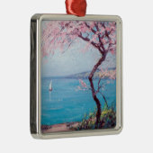 ビーチインBiarritz，フランス(by Kimon Loghi) メタルオーナメント (右)