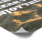 ビーチイ引用文オンザサンディビーチ写真 ポスター (角)