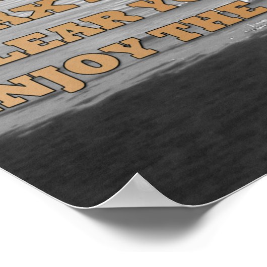 ビーチイ感動的引用文サンセットポスター ポスター (角)