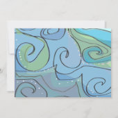 ビーチイ海ウェーブバーバルミツワー招待状 招待状 (裏面)