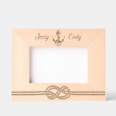 ビーチイ航海のいかり名前をカスタムするパーソナライズされた レーザー彫刻フレーム (正面)