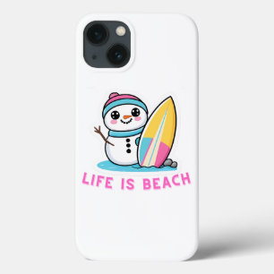 ビーチイ雪だるまビベス iPhone 13ケース