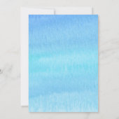 ビーチウィズパームツリーサンセットブライダルシャワー 招待状 (裏面)