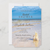 ビーチウェイブズシーシ結婚ェルブライダルシャワー 招待状 (正面)