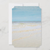 ビーチウェイブズシーシ結婚ェルブライダルシャワー 招待状 (裏面)