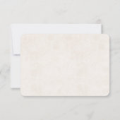 ビーチウェディングとヒトデの出欠確認 招待状 (裏面)