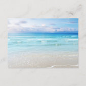 ビーチウェディングの出欠確認カード 出欠カード (裏面)