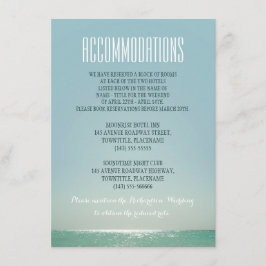 ビーチウェディングの宿泊施設 エンクロージャーカード