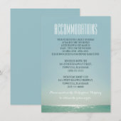 ビーチウェディングの宿泊施設 エンクロージャーカード (正面/裏面)