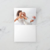 ビーチウェディングの感謝カード サンキューカード (内部)