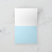 ビーチウェディングの感謝カード サンキューカード (内部)