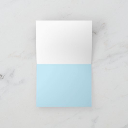 ビーチウェディングの感謝カード サンキューカード (内部)